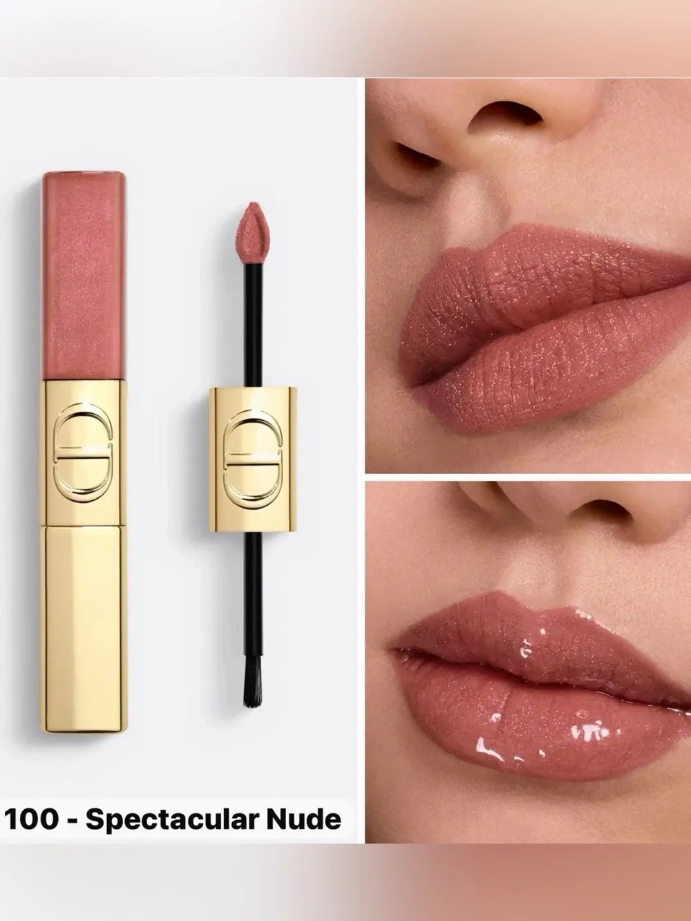 Dior - Rouge Dior Sequin Liquid Duo 2025 Limited Edition 100 Spectacular Nude🌸